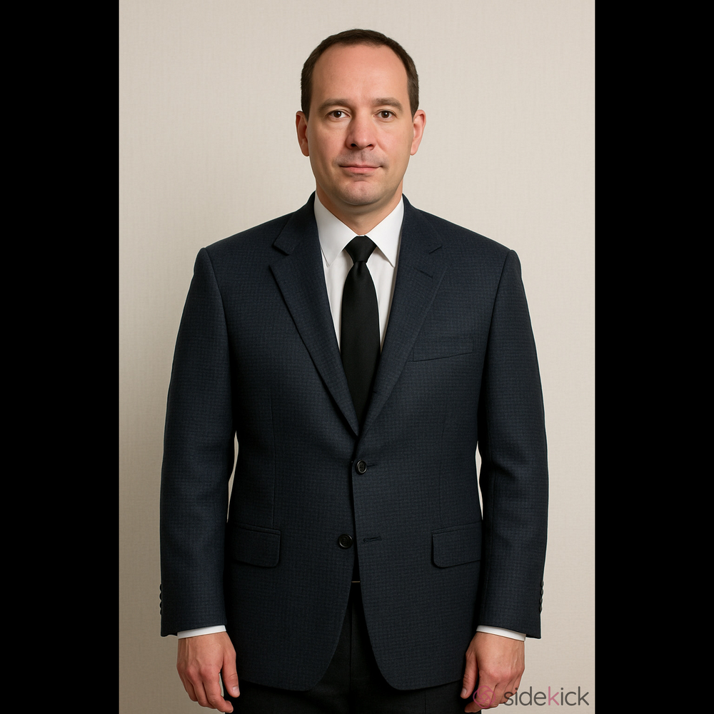 Pronto Uomo Couture 100% Wool Blazer Navy/Grey Size 44 Short